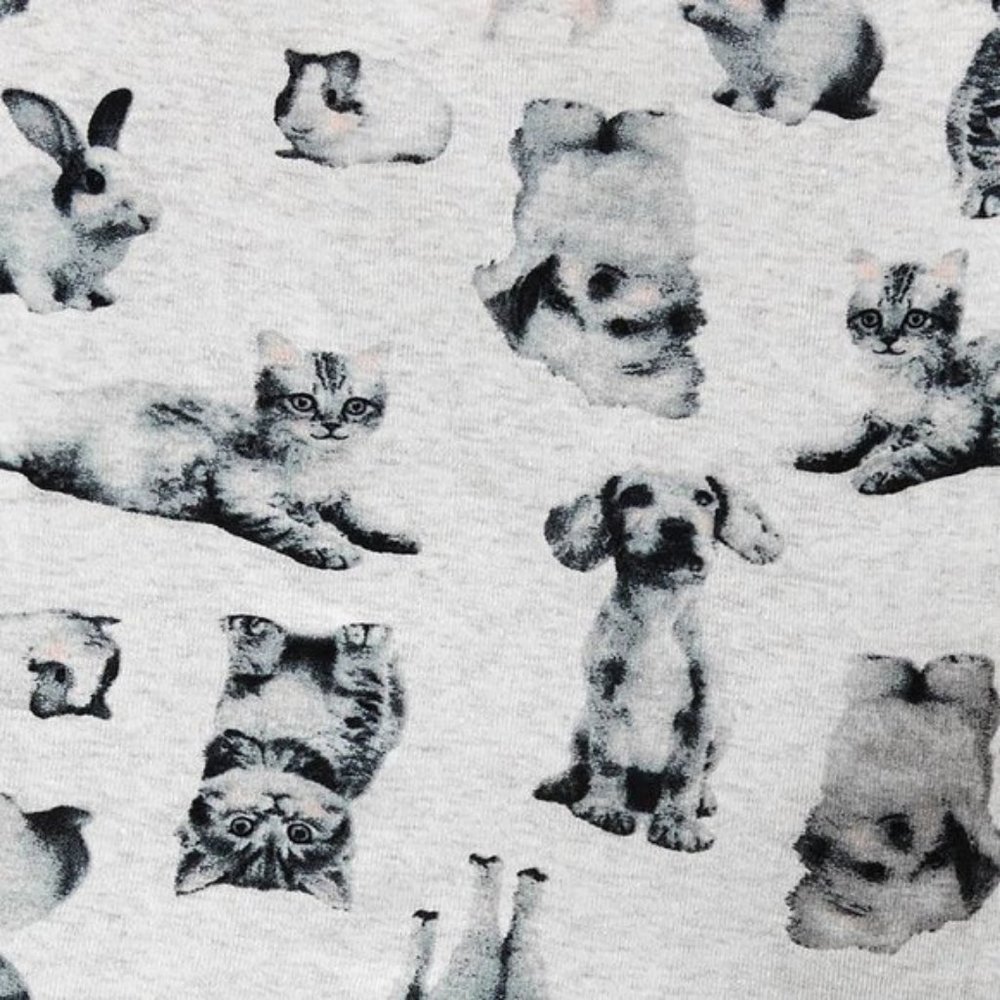 Carter's 4pc Girls Snug Fit Cotton Puppy Dog  Kitty Cat Print Pajamas PJs Purple - Picture 3 of 6